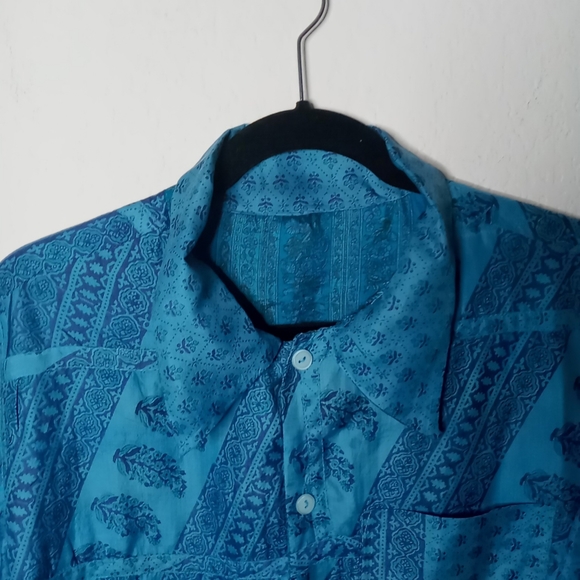 Vintage Reversable Silk Shirt Jacket - Picture 6 of 6